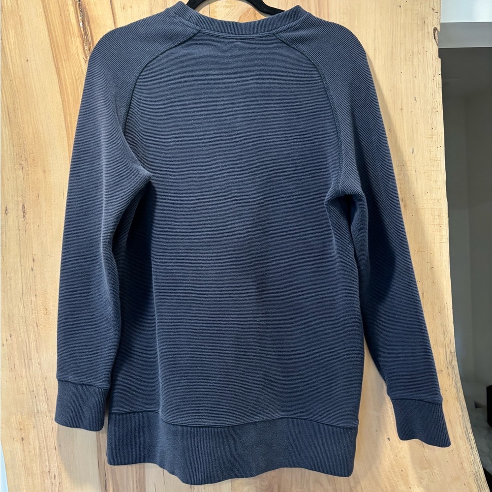Varley Manning Raglan Pullover Sweatshirt Sz S Navy Blue - Picture 4 of 6